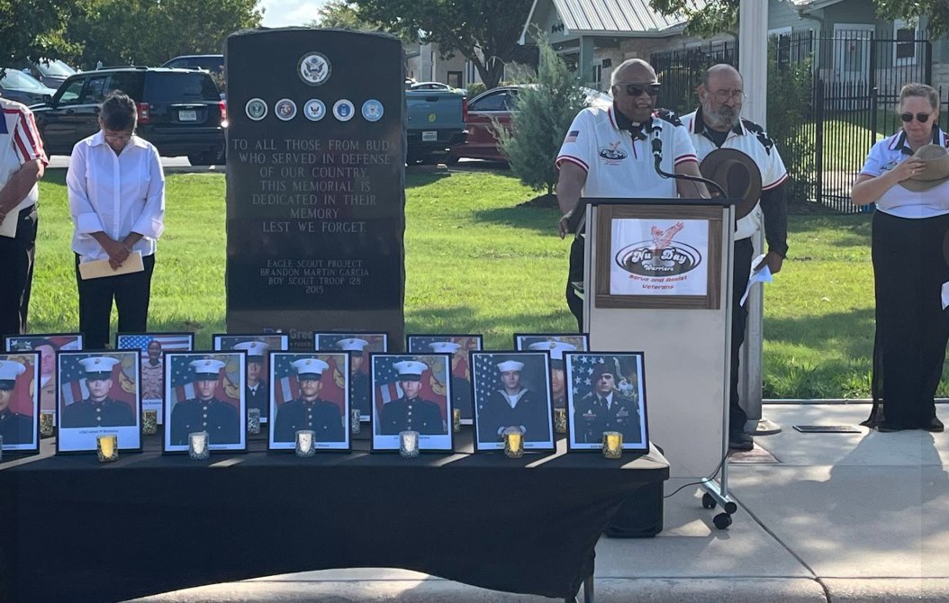 Memorial ceremony at the Buda veterans memorial